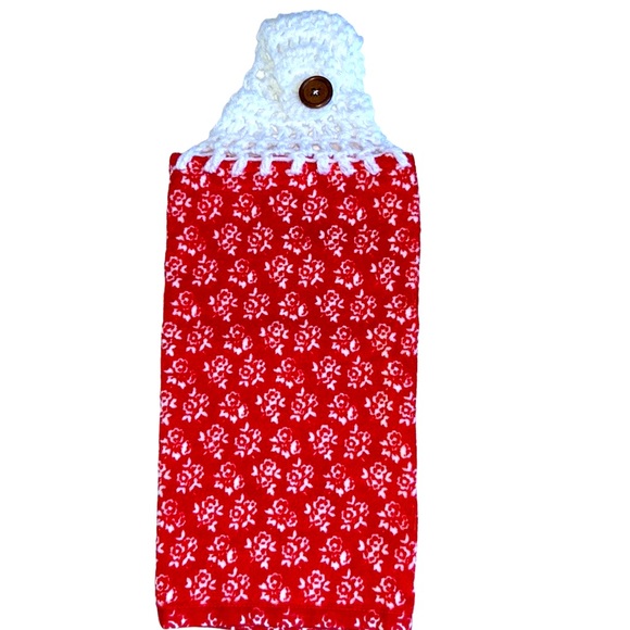 Hand Crafted Other - HAND CRAFTED Pioneer Woman Crochet Top Hanging Kitchen or Bathroom Hand Towel